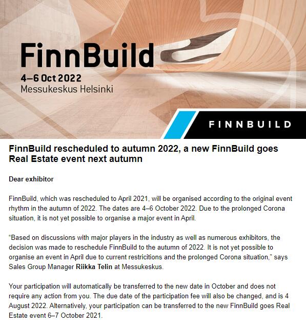 برنامه جدید Finnbuild!